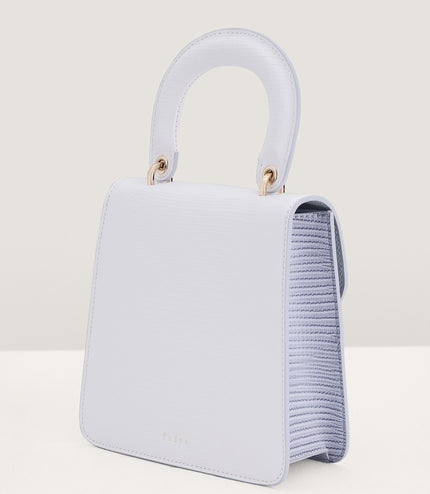 Mini Lizard-effect Top Handle Bag
