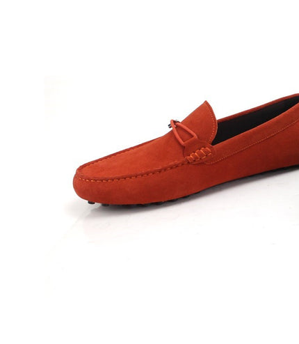 Bit Detail Suede Moccasins
