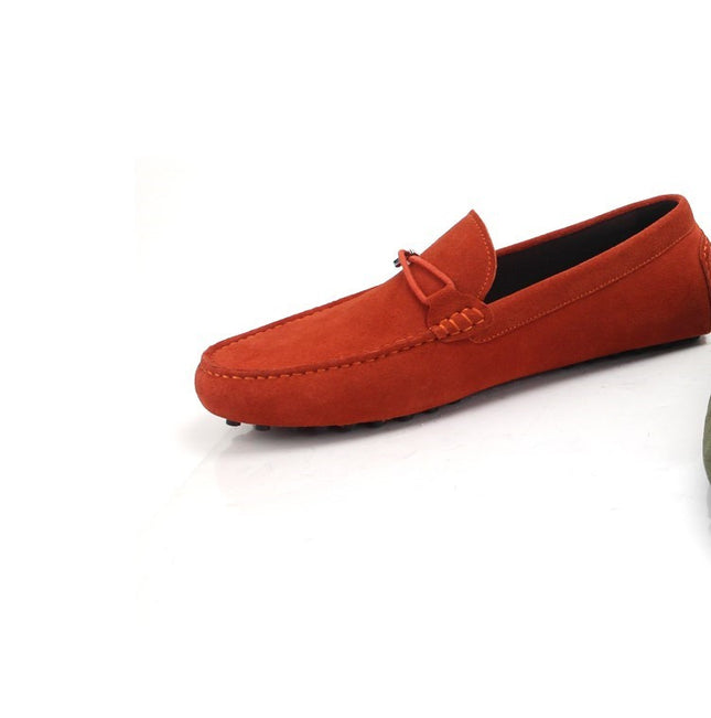 Bit Detail Suede Moccasins