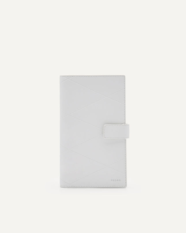 Leather Micro Bi-Fold Travel Organiser - White