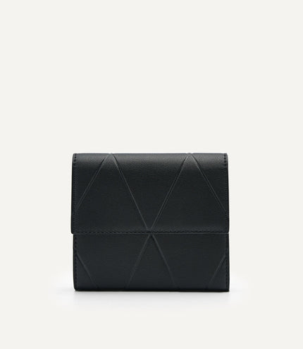 Leather Tri-Fold Wallet in Pixel