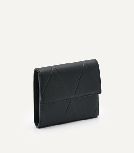 Leather Tri-Fold Wallet in Pixel