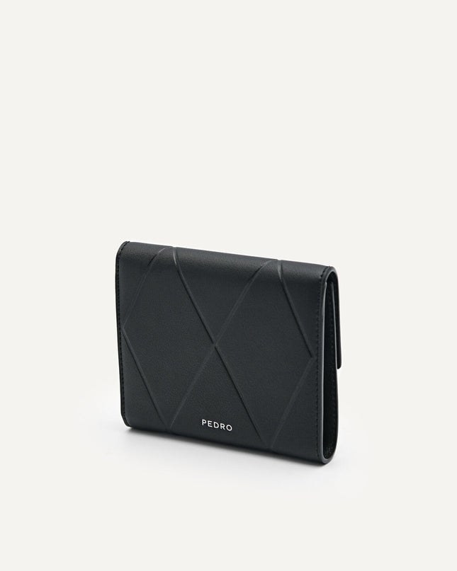 Leather Tri-Fold Wallet in Pixel
