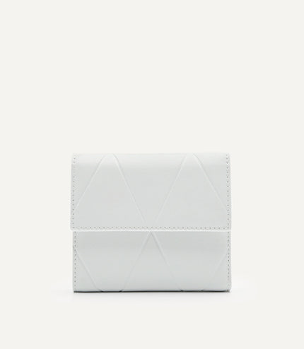 Leather Tri-Fold Wallet in Pixel