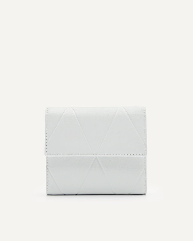 Leather Tri-Fold Wallet in Pixel