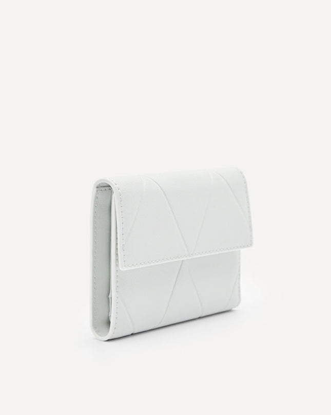Leather Tri-Fold Wallet in Pixel