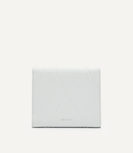 Leather Tri-Fold Wallet in Pixel