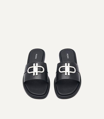 PEDRO Icon Leather Slide Sandals