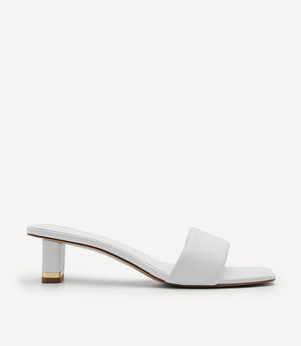 Porto Heel Sandals - White
