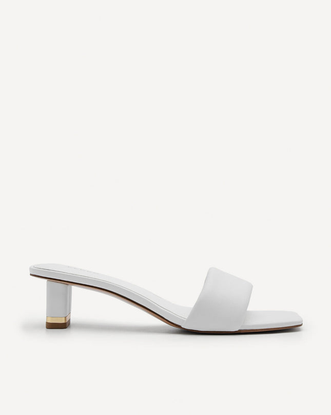 Porto Heel Sandals - White