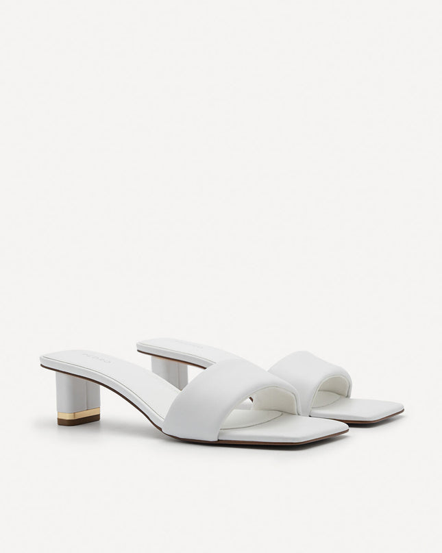 Porto Heel Sandals - White