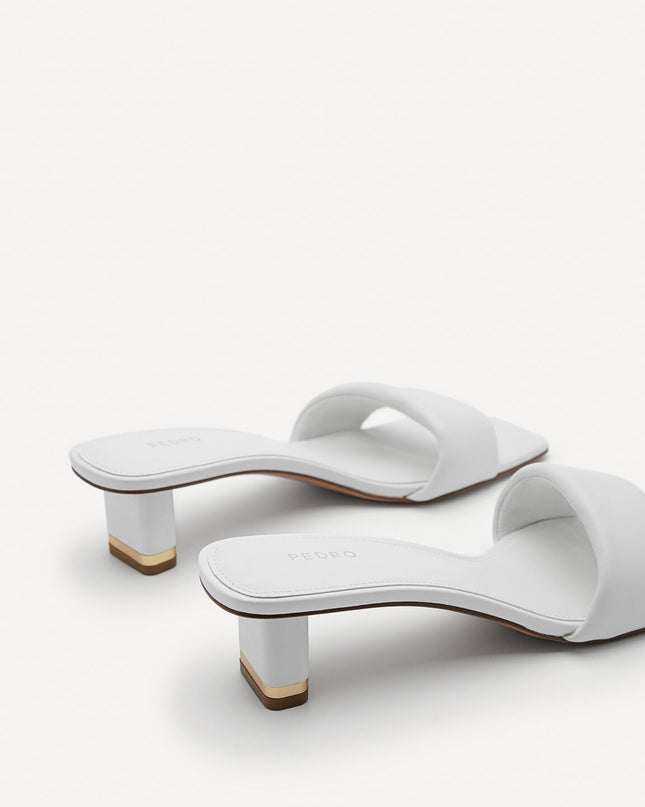 Porto Heel Sandals - White
