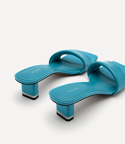 Porto Heel Sandals - Turquoise