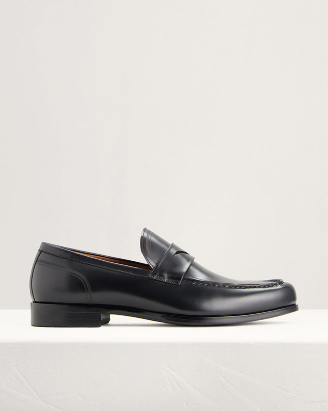 Round Toe Penny Loafers
