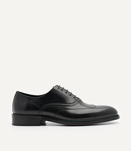 Leather Wingtip Oxford Shoes