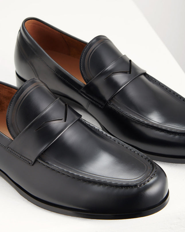 Round Toe Penny Loafers