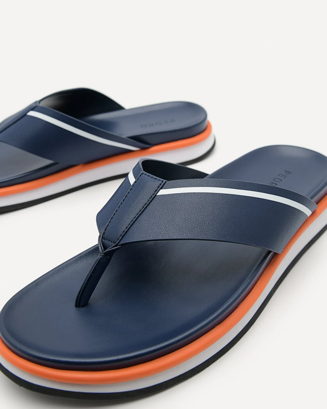 Tri-Tone Thong Sandals