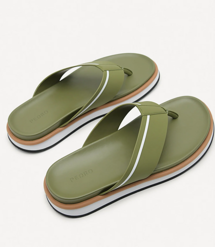 Tri-Tone Thong Sandals