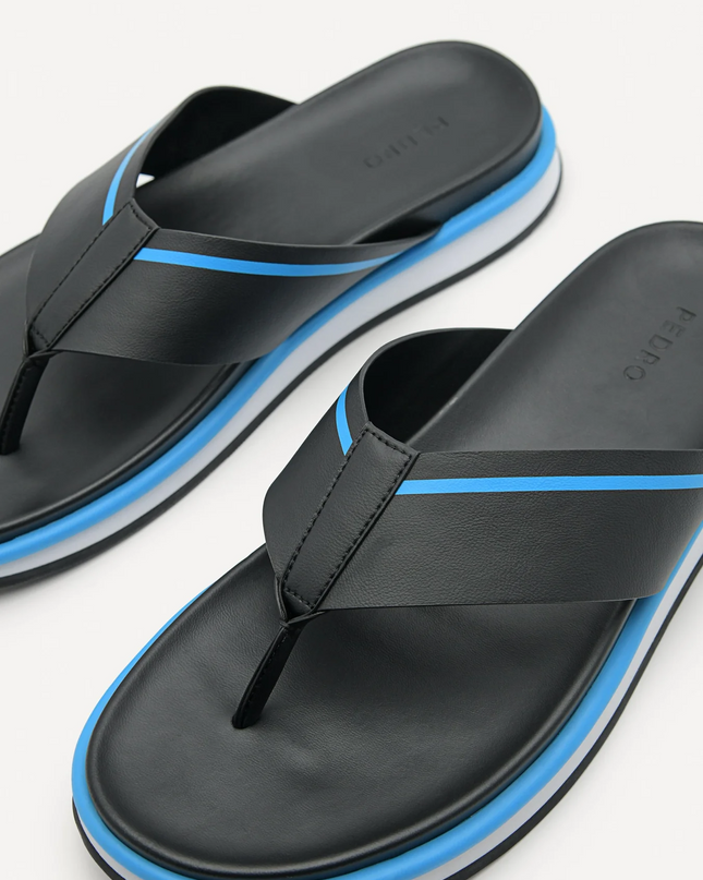 Tri-Tone Thong Sandals