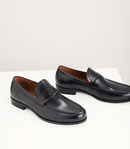 Round Toe Penny Loafers