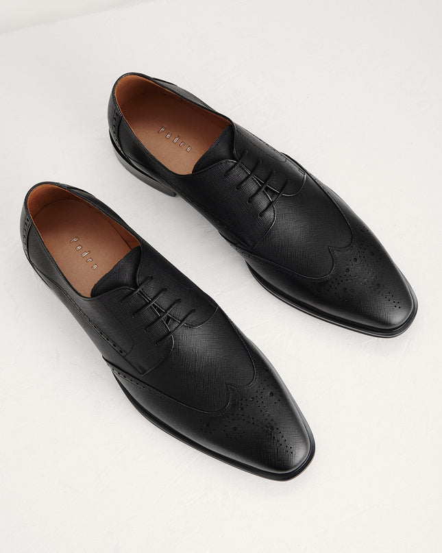 Brogue Leather Derby Shoes