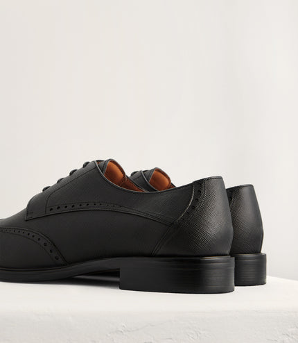 Brogue Leather Derby Shoes