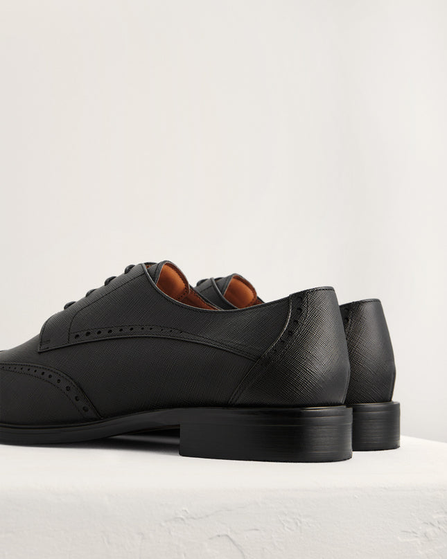 Brogue Leather Derby Shoes