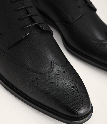 Brogue Leather Derby Shoes