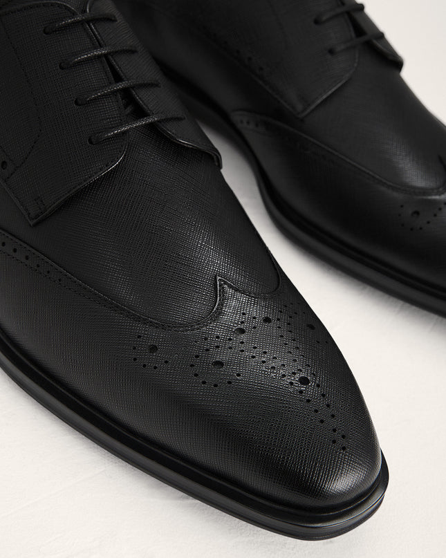 Brogue Leather Derby Shoes