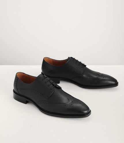 Brogue Leather Derby Shoes