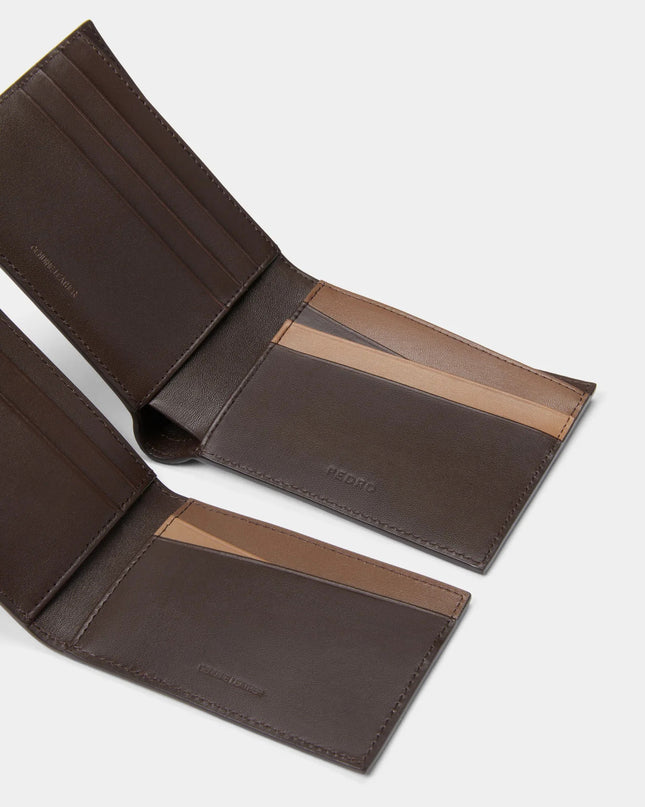 Leather Bi-Fold Wallet with Insert