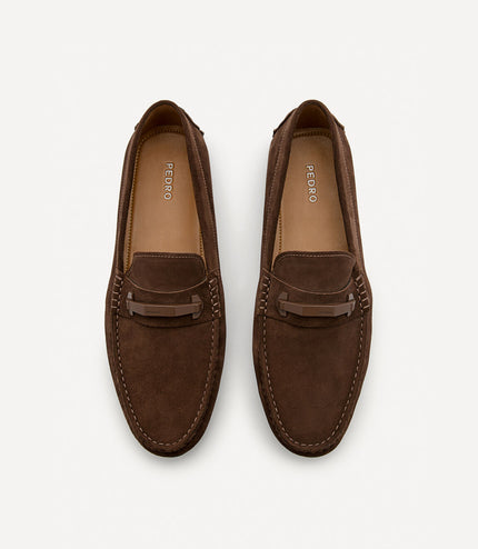 Leather Hardware Moccasins - Brown
