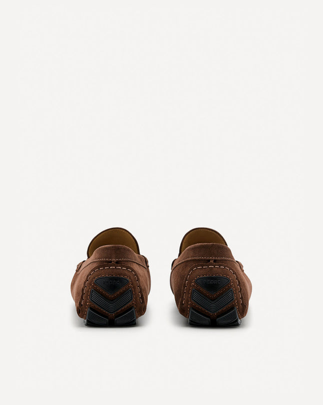 Leather Hardware Moccasins - Brown