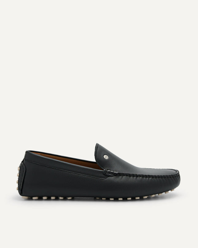 Oliver Leather Moccasins - Black