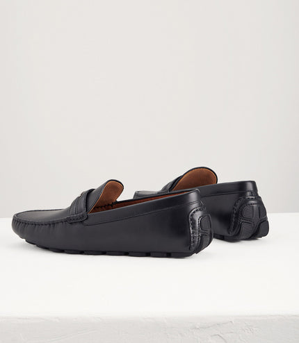 Embellished Leather Moccasins