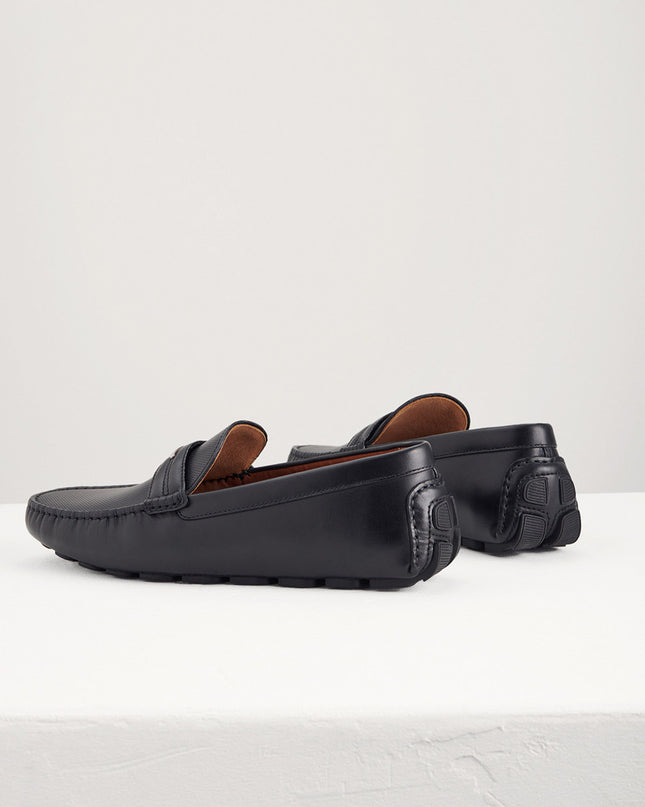 Embellished Leather Moccasins