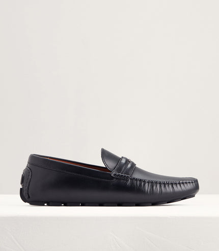 Embellished Leather Moccasins