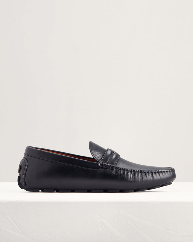 Embellished Leather Moccasins