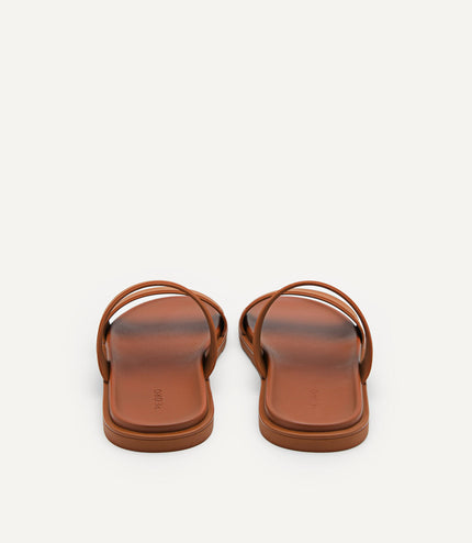 Pascal Slide Sandals - Cognac