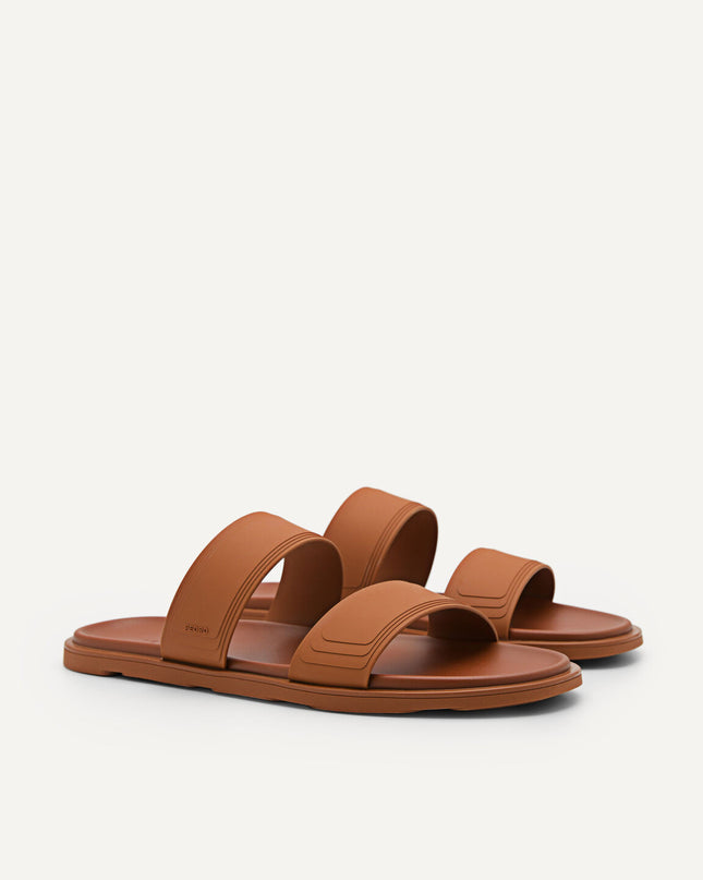 Pascal Slide Sandals - Cognac