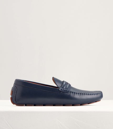 Embellished Leather Moccasins