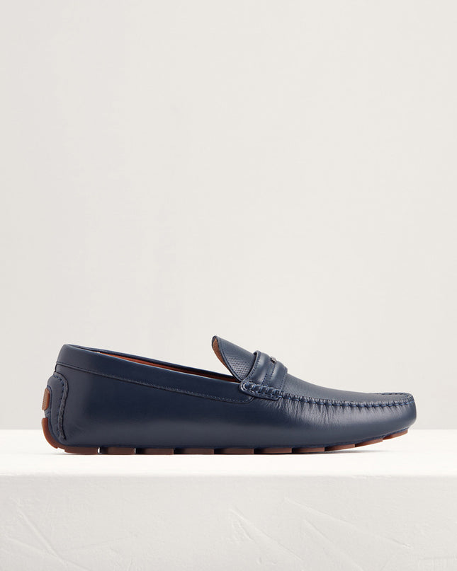 Embellished Leather Moccasins