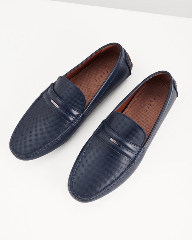 Embellished Leather Moccasins