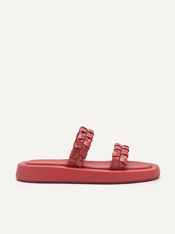 Palma Woven Sandals - Red