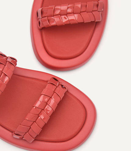 Palma Woven Sandals - Red