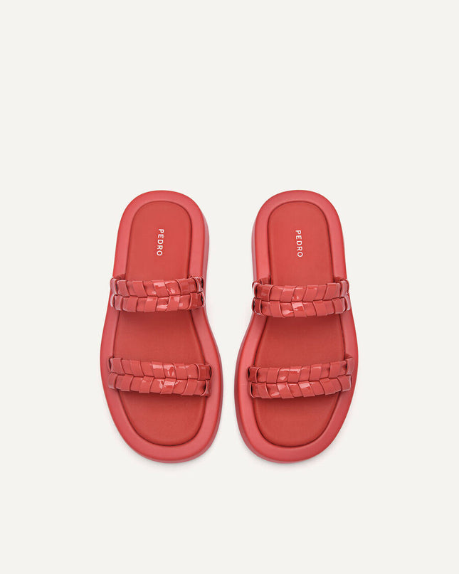 Palma Woven Sandals - Red