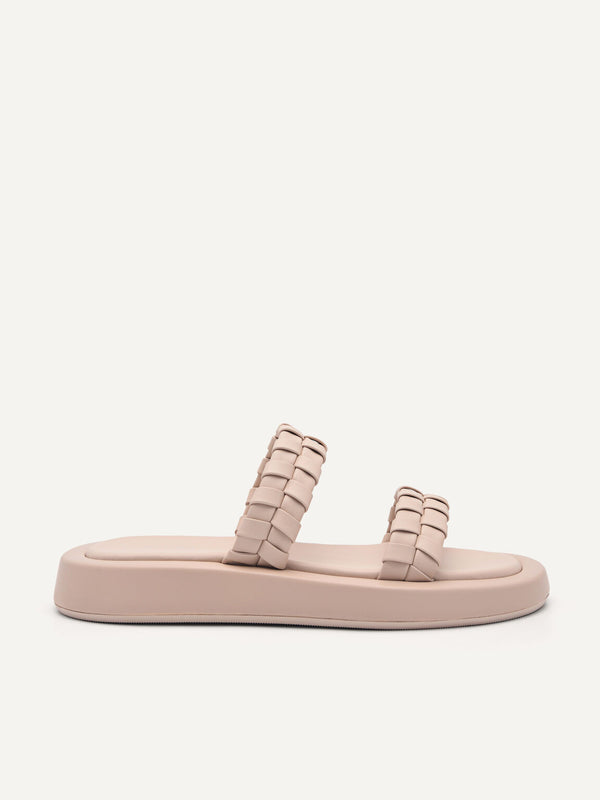 Palma Woven Sandals - Nude