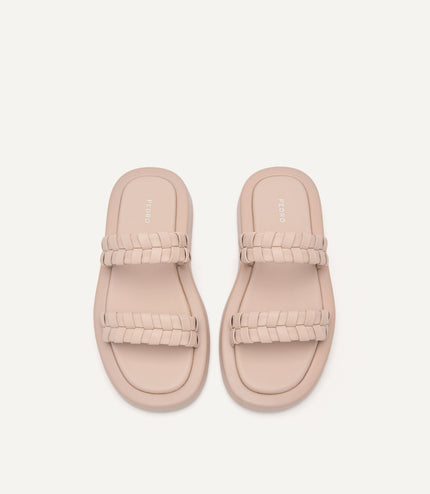Palma Woven Sandals - Nude