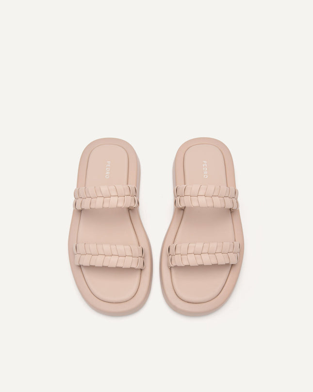 Palma Woven Sandals - Nude