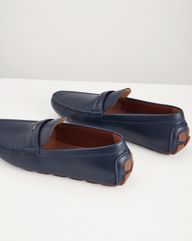 Embellished Leather Moccasins